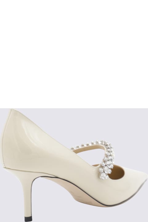 أدوات منزلية Jimmy Choo White Leather Pumps