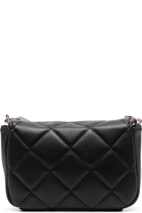 Shoulder Bag With Logo Plaque