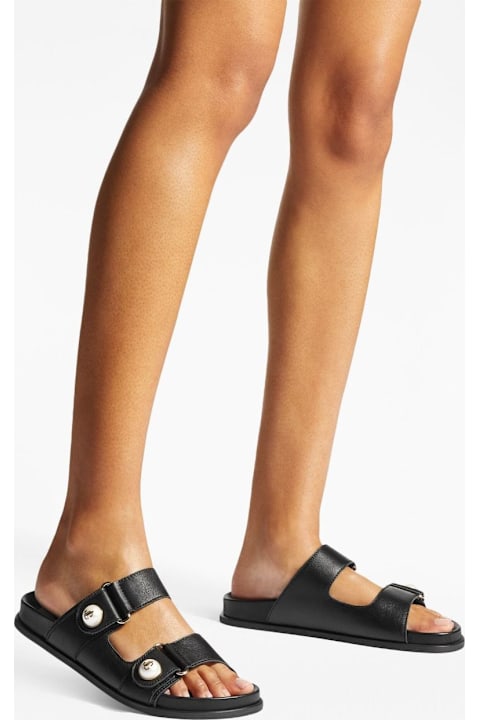 Jimmy Choo Fayence Leather Sandals
