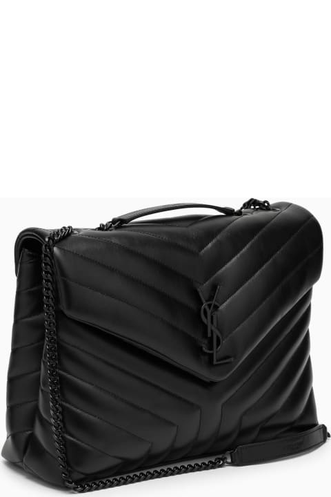 Saint Laurent for Women Saint Laurent Black Medium Loulou Bag