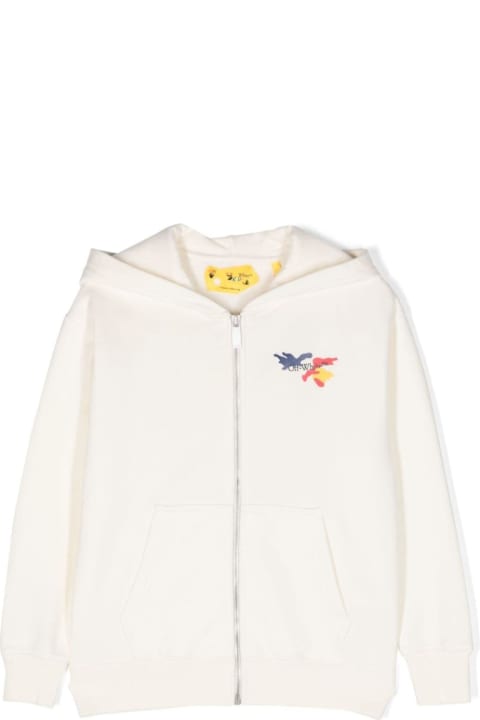Off-White for Kids Off-White Arrow Camou Hoodie Zip