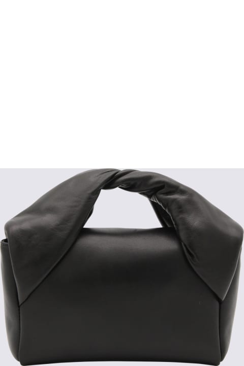 J.W. Anderson for Women J.W. Anderson Black Leather Twister Midi Crossbody Bag