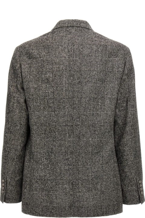 Coats & Jackets for Men Brunello Cucinelli Check Single-breasted Blazer