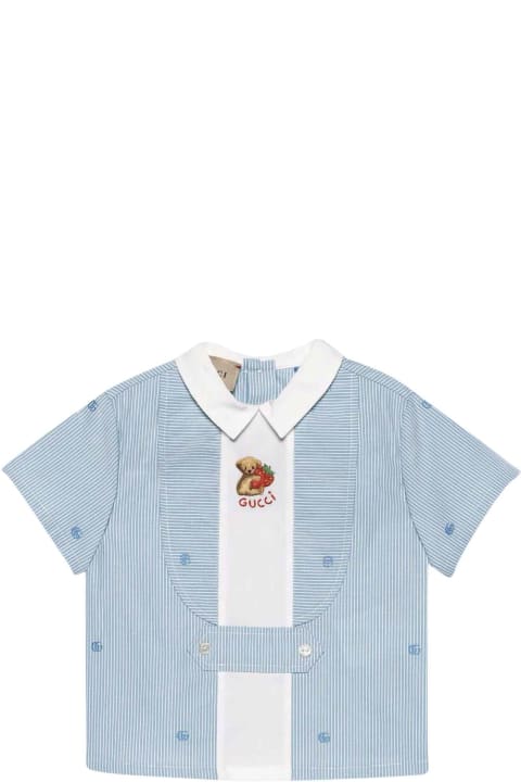 Blue Striped Shirt Baby Boy