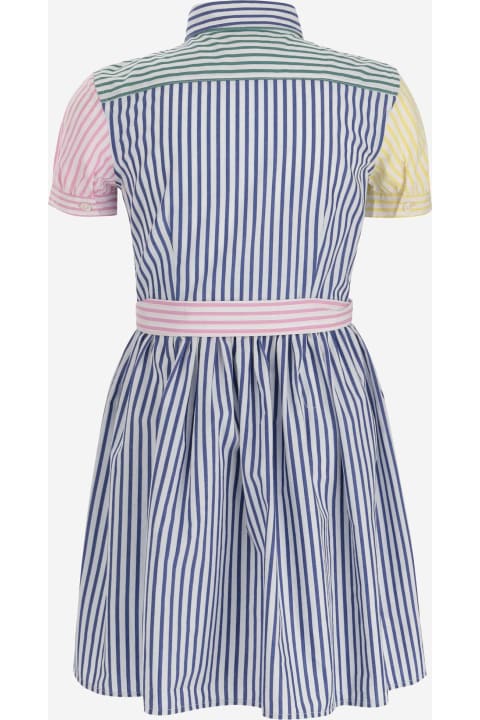 Jumpsuits for Girls Polo Ralph Lauren Cotton Dress With Striped Pattern