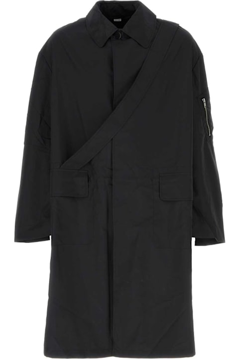 Random Identities Coats & Jackets for Men Random Identities Black Polyester Coat