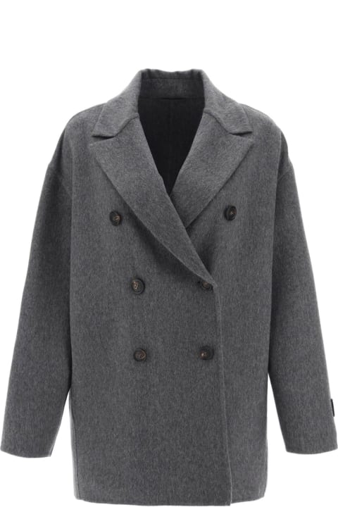 Brunello Cucinelli Cashmere Coat with Shearling Lining – Top Shelf