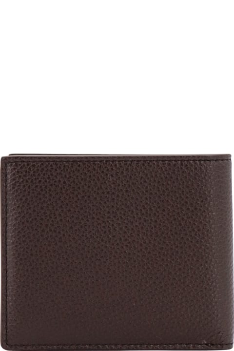 Accessories for Men Tom Ford Soft Grain Leather T Line Classic Bifold Wallet