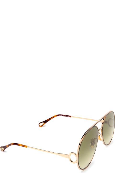 Ch0145s Gold Sunglasses