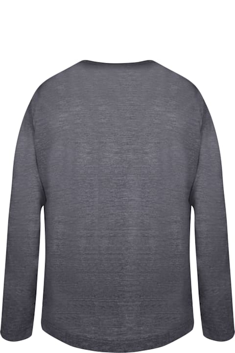 Fashion for Men Zanone Dark Grey Slim Long Sleeve T-shirt