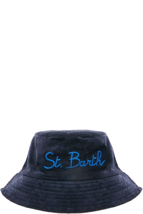 Homeware MC2 Saint Barth Blue Corduroy Bucket Hat