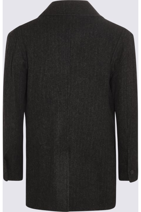 Vivienne Westwood Coats & Jackets for Men Vivienne Westwood Black Virgin Wool And Cashmere Blend Coat
