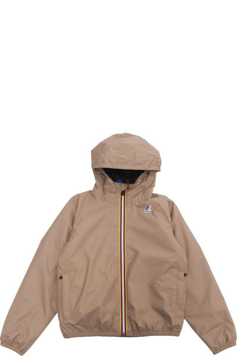 Sale for Kids K-Way Brown Waterproof Jacket