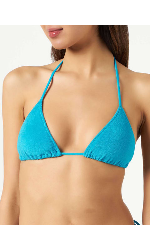 أدوات منزلية MC2 Saint Barth Woman Terry Triangle Top Swimsuit With Charms