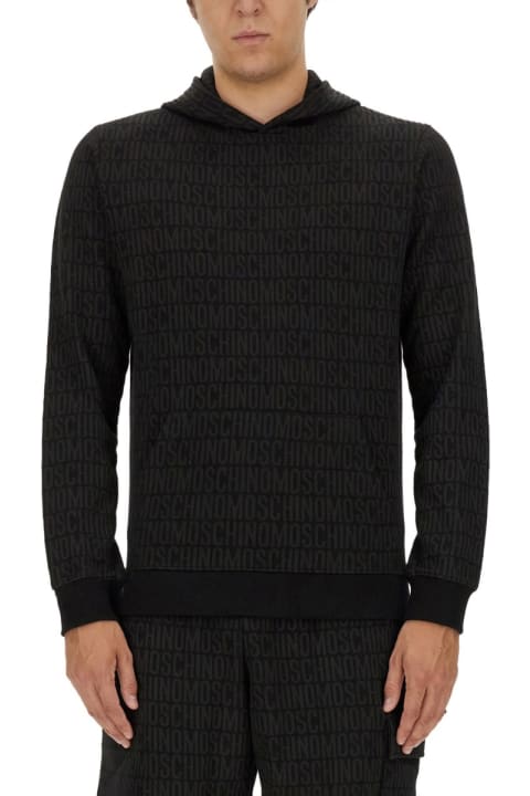 Homeware Moschino Sweatshirt With All Over Logo