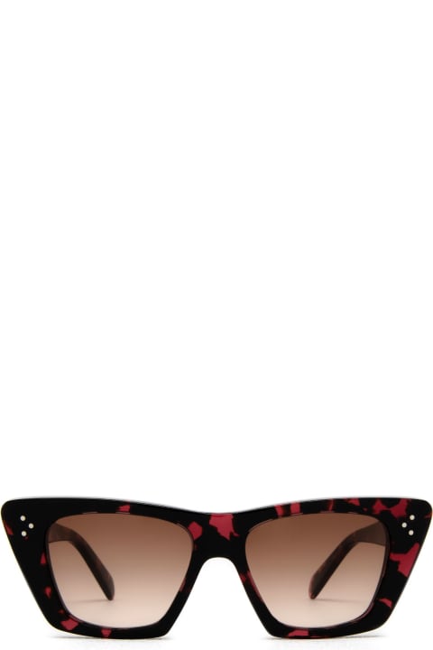 ウィメンズ Celineのアイウェア Celine Cl40187i Red Havana Sunglasses