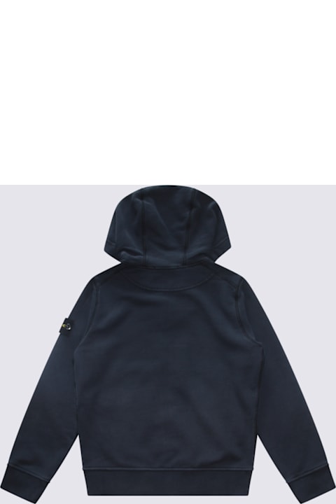 Stone Island Sweaters & Sweatshirts for Boys Stone Island Navy Blue Cotton Sweatshirt