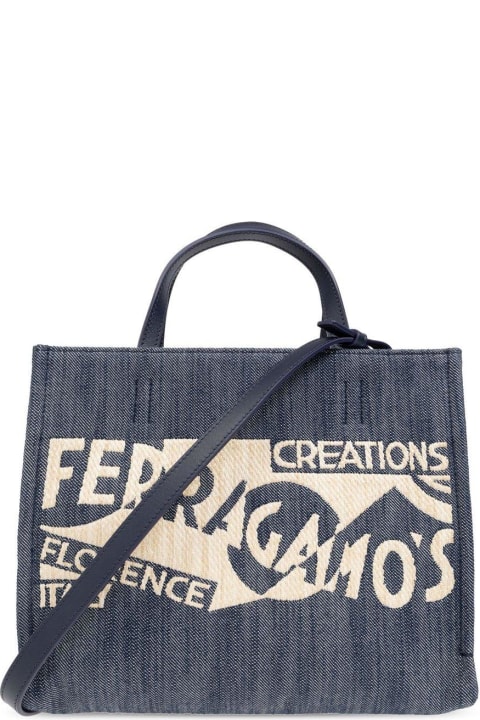 Ferragamo Totes for Women Ferragamo Sign S Shopper Bag