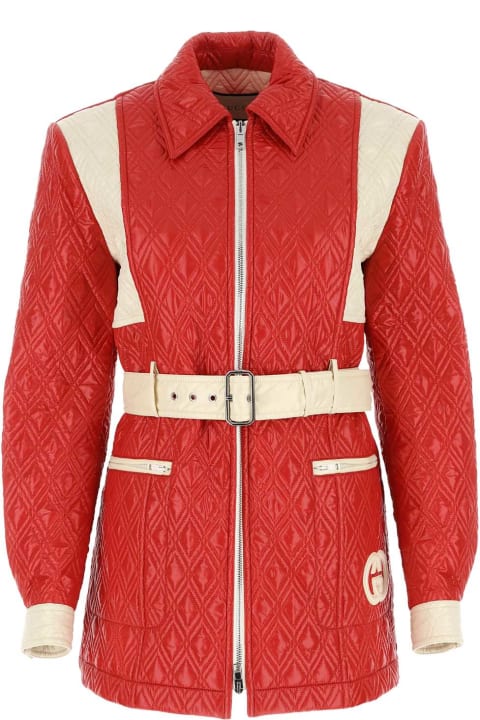 Gucci Clothing for Women Gucci Red Polyester Jacket