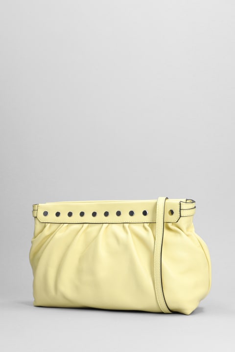 Isabel Marant Clutches for Women Isabel Marant Luz Clutch In Yellow Leather