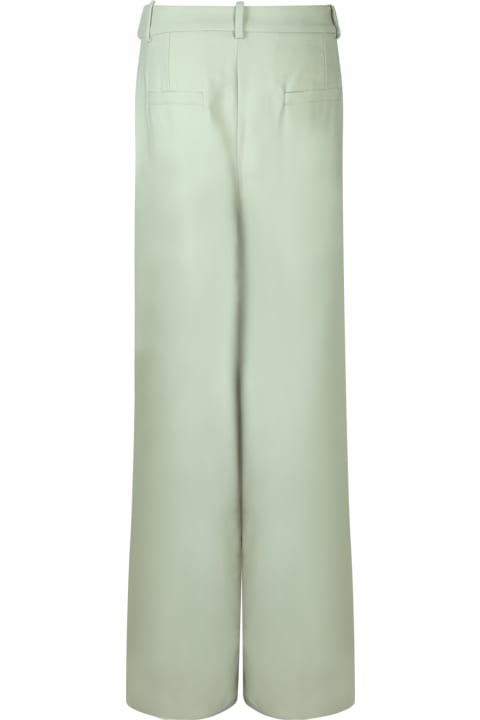 Federica Tosi Pants & Shorts for Women Federica Tosi Sage Green Tailored Trousers