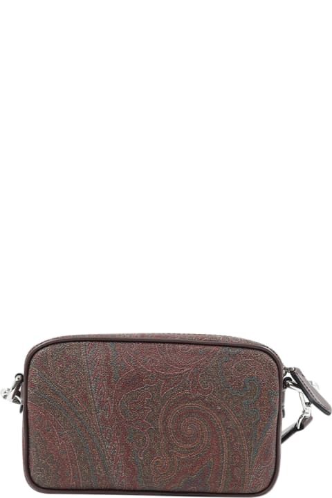 Etro Shoulder Bags for Men Etro Paisley Mini Bag In Coated Canvas