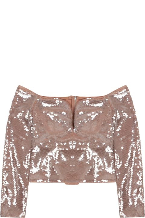 self-portrait for Men self-portrait Sequined Sleeveless Top