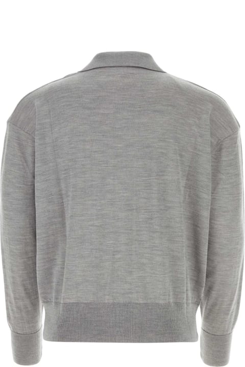 Clothing for Women Ami Alexandre Mattiussi Grey Wool Sweater