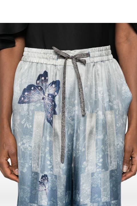 Pierre-Louis Mascia for Kids Pierre-Louis Mascia Printed Silk Trousers