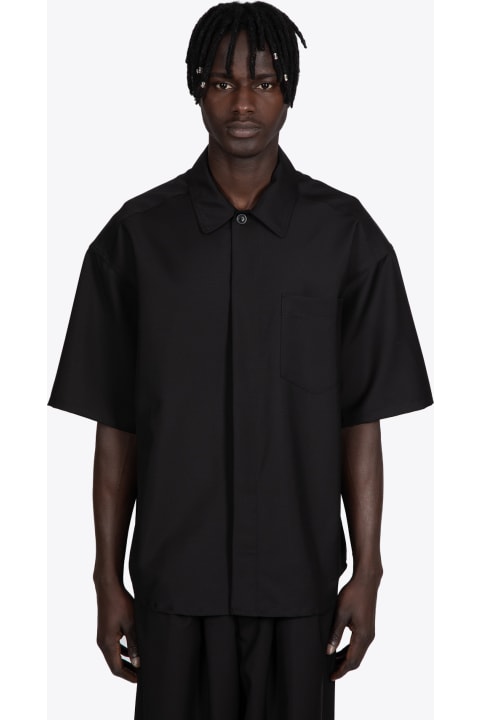 Chemise Minimal Mc Black tailored shirt with short sleeves - Minimal shirt short