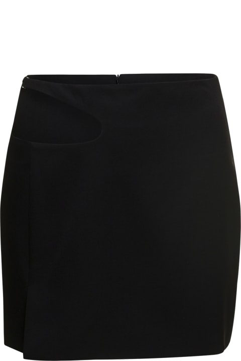 Curve Hole Mini Skirt