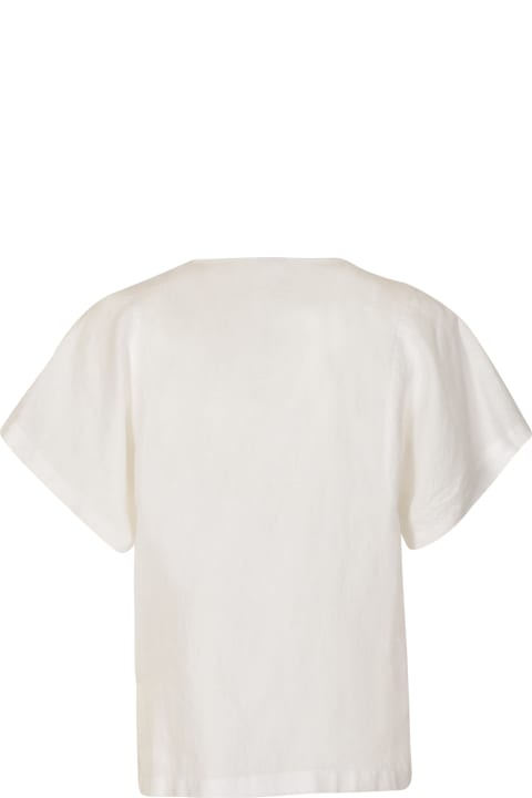 Fashion for Women Aspesi Band Collar Plain Short-sleeved Shirt
