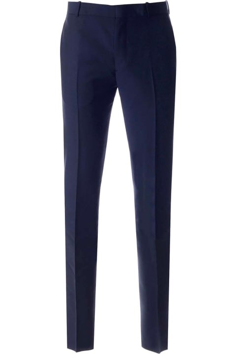 Fashion for Men Alexander McQueen Blue Tailored Trousers