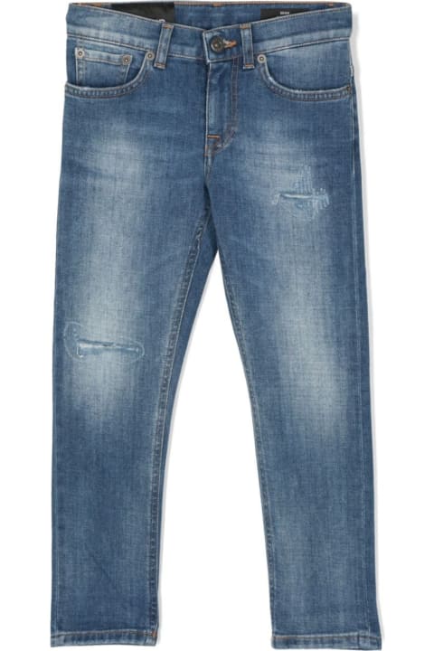 Bottoms for Boys Dondup Blue Sean Jeans With Abrasions
