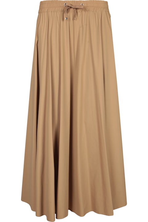 Herno Skirts for Women Herno Beige Stretch Nylon Midi Skirt