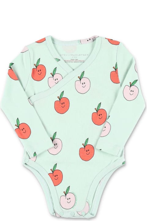 Stella McCartney Kids Stella McCartney Kids Apple Print Bodysuit And Sleepsuit Set