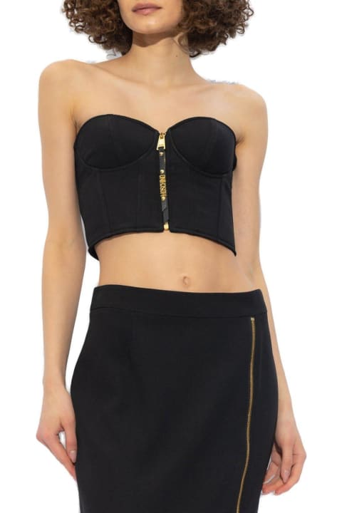 Moschino Underwear & Nightwear for Women Moschino Sleeveless Zip-up Tank Top