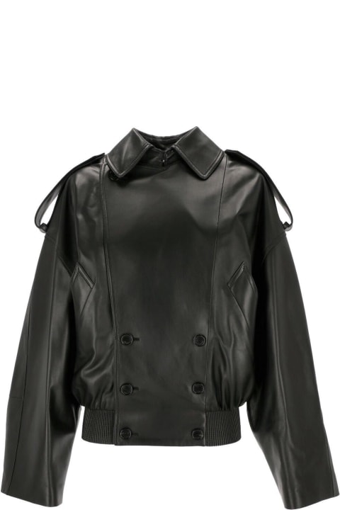 Coats & Jackets for Women Loewe Double-breasted Balloon Jacket