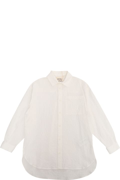 ガールズ Douuodのシャツ Douuod White Shirt