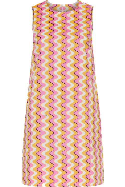 Marella Dresses for Women Marella Multicolored Midi Dress With Future Print