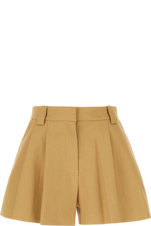 Alexander Wang for Women Alexander Wang Camel Cotton Shorts