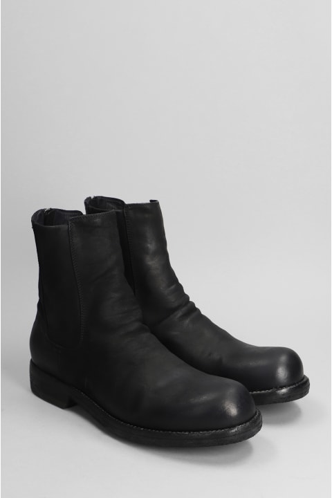 Officine Creative for Men Officine Creative Bulla Dd Ankle Boots In Black Leather