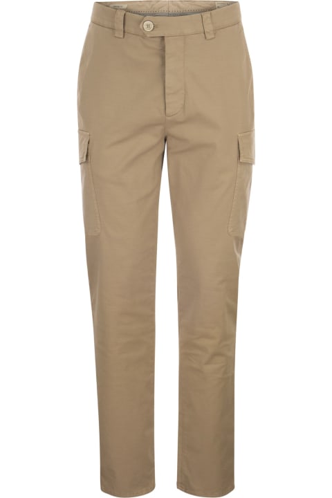 Brunello Cucinelli Clothing for Men Brunello Cucinelli Garment-dyed Leisure Fit Trousers