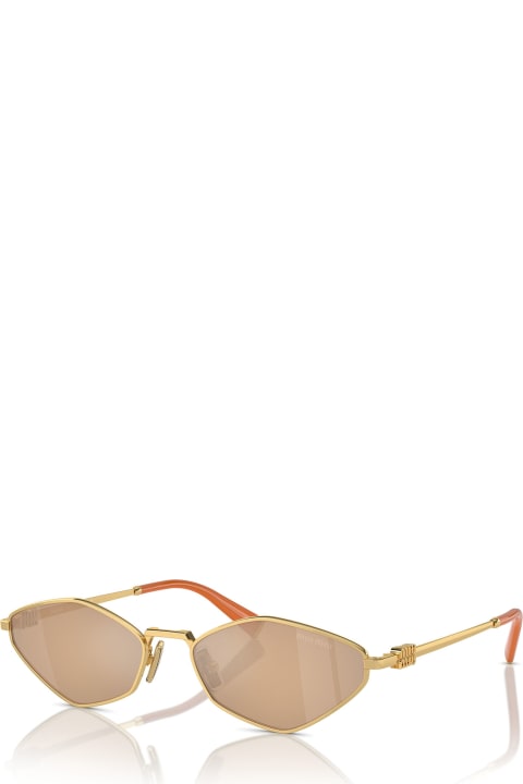 Homeware Miu Miu Mu 56zs Gold Sunglasses