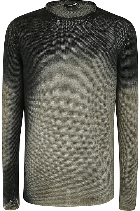 Avant Toi for Men Avant Toi Round Neck Linen Pullover With Shadows
