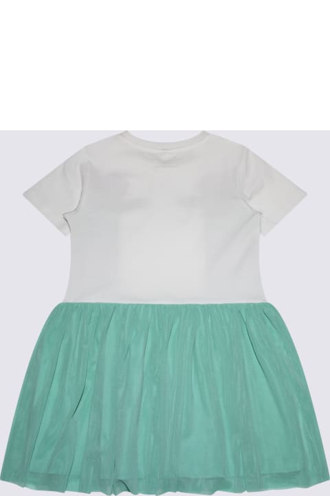 Sale for Kids Stella McCartney White, Green And Purple Cotton Dress