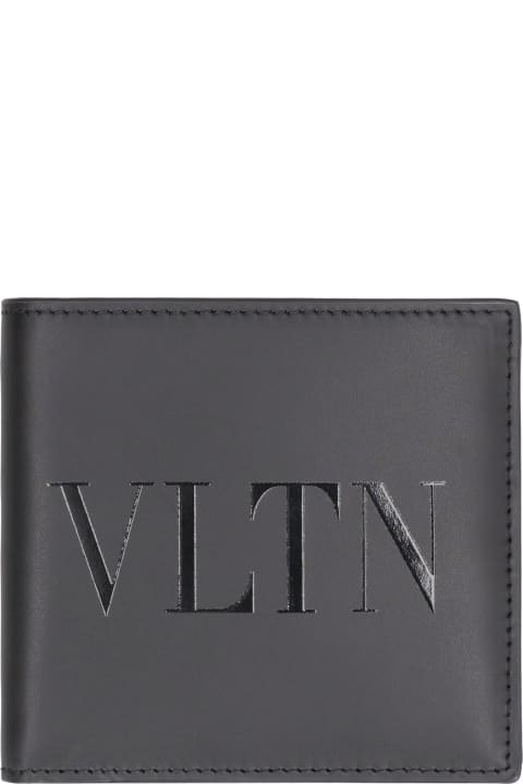 メンズ Valentino Garavaniの財布 Valentino Garavani Valentino Garavani - Vltn Leather Flap-over Wallet