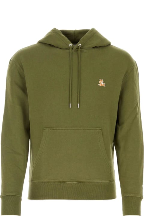 Army Green Cotton Sweatshirt