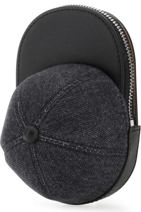 Bags Sale for Men J.W. Anderson Two-tone Denim And Leather Nano Cap Crossbody Bag