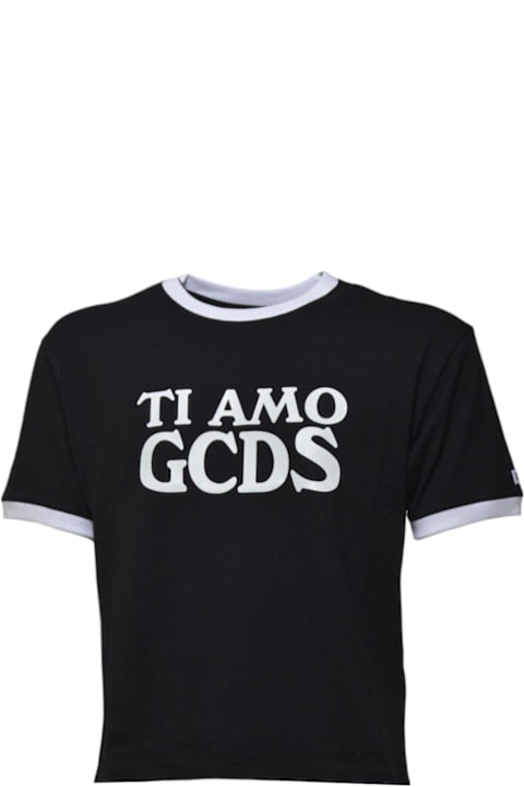GCDS Topwear for Men GCDS Ti Amo Boxy T-shirt
